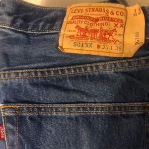 Levi’s 501XX button fly jeans p2149